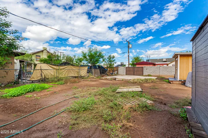 Large backyard