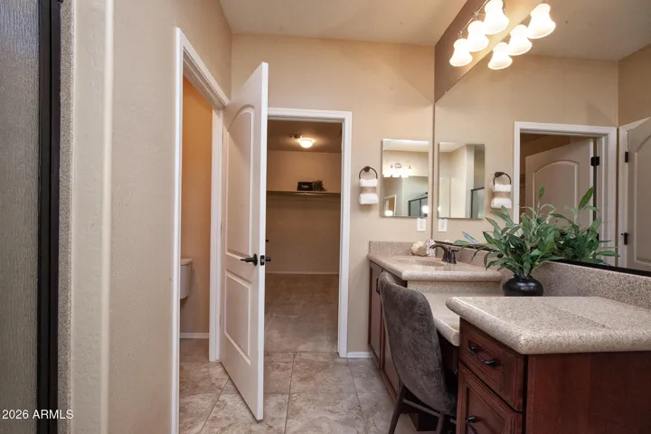 Primary Bath looking toward Walk-in Closet