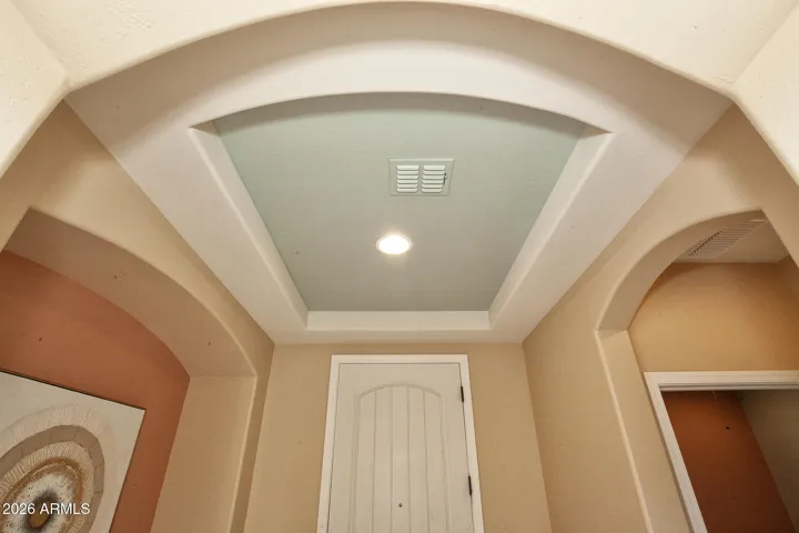 Coved Ceiling in Foyer