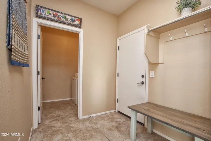 Entrance to Laundry and Garage