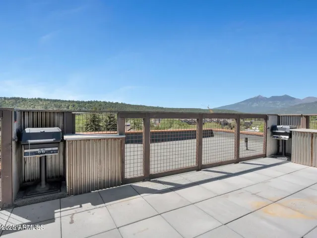 Features 2 gas BBQ's, furniture & AMAZING views of Historical Downtown Flagstaff