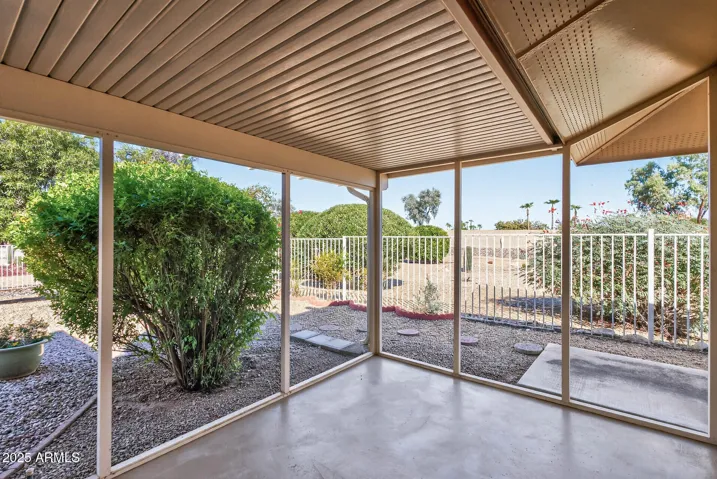 Separate Screened in Patio of the guest bedroom