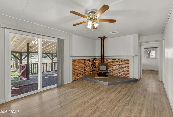 Sliding Door out to Peaceful Porch