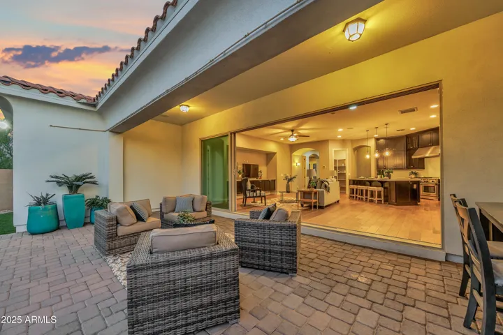 Indoor/Outdoor lounging area
