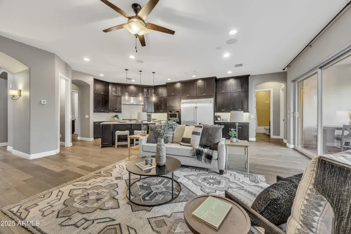 Living room/ gourmet kitchen