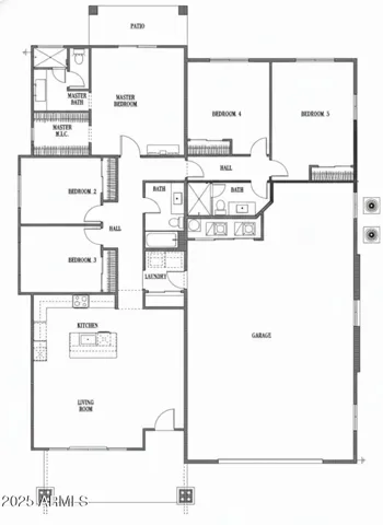 Labyrinth Floor Plan - 5 Bedroom Option - 2D