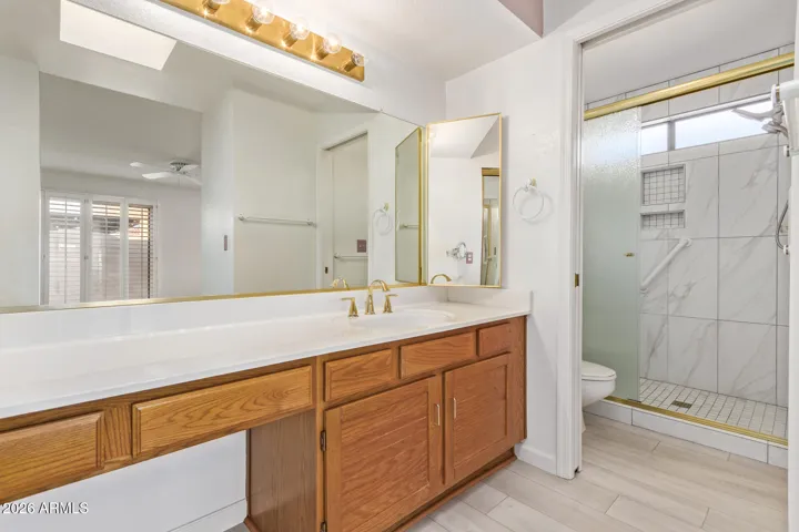 Extended vanity in Primary Suite