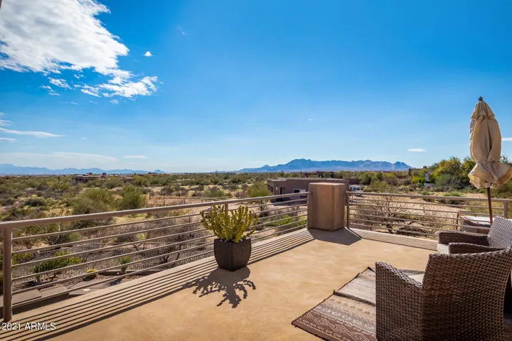 VIEWING DECK OFF SECOND FLOOR.