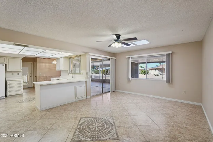 Looking into the kitchen from the Family room