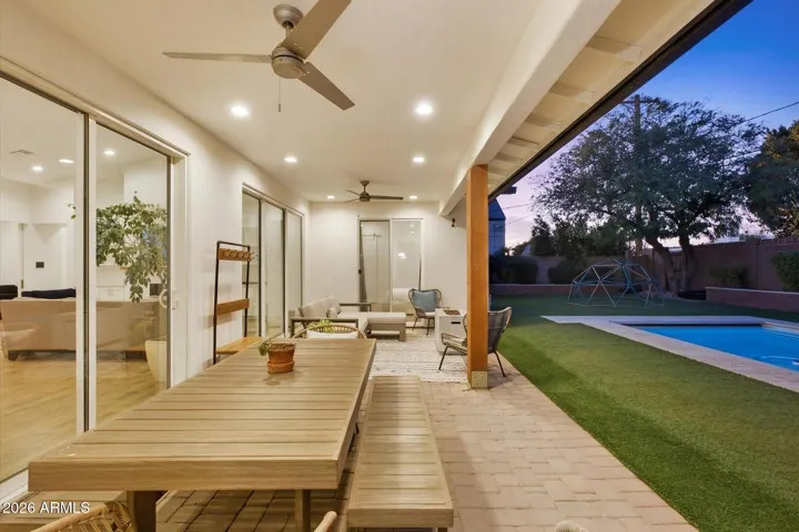 Oversize covered patio
