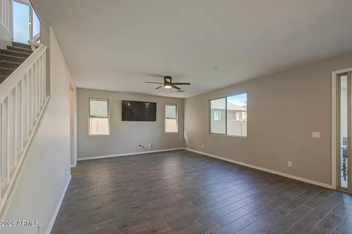 Sizeable living room space