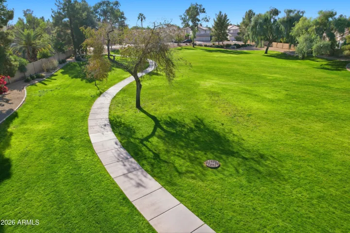 Community walking path.