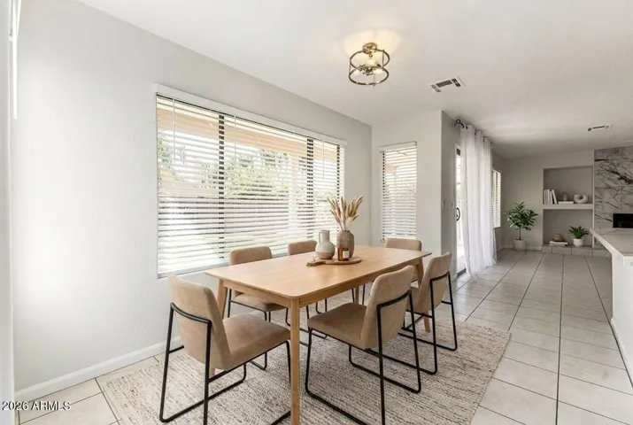 Breakfast Nook & Casual Dining all in one. Virtually Staged