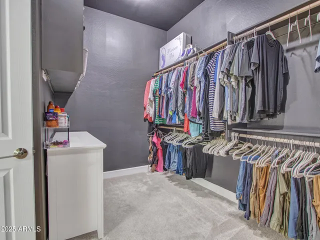 Extended clothes hanging space