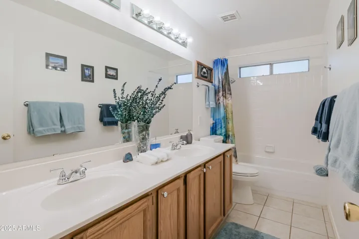 Full hall Bath with dual vanities
