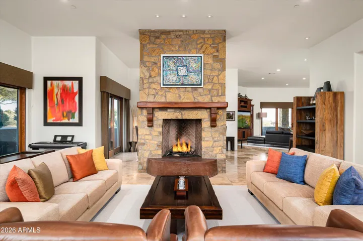 Sliding glass doors on 2 sides