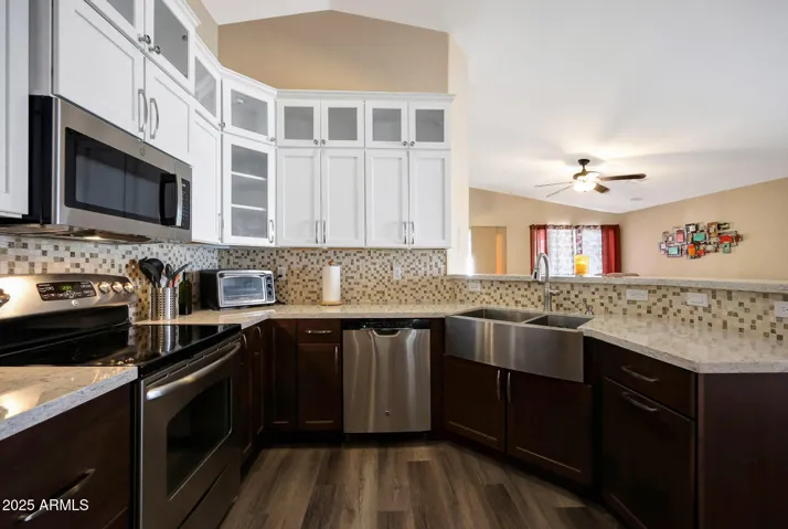 FULLY REMODELED KITCHEN WITH LOTS OF CABINETS AND COUNTER SPACE!!!
