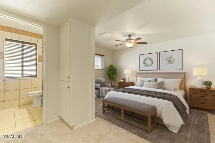 Spacious bedroom