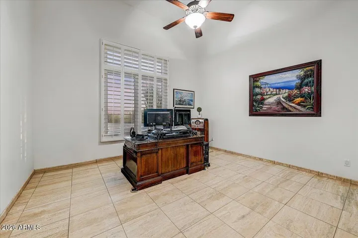 Office / Guest Bedroom V with radiant floor heating