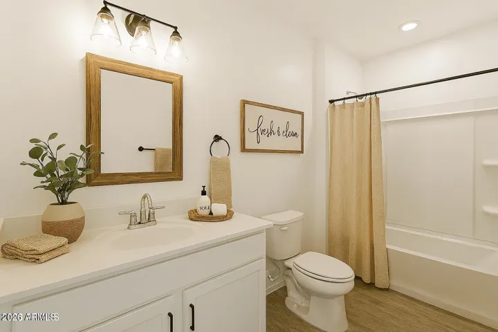 Bathroom with virtual staging