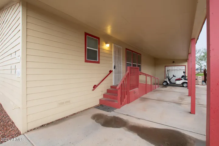 Staircase and Ramp with Storage Room