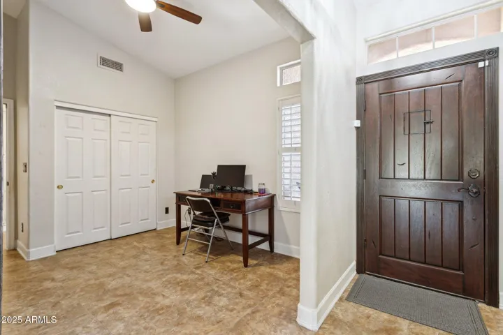 Entryway and Office/4th bedroom