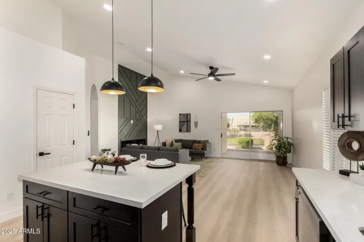All new quartz countertops, shaker cabinets, stainless steel appliances.