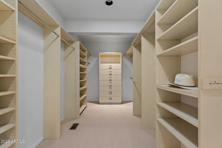 Primary walk-in closet