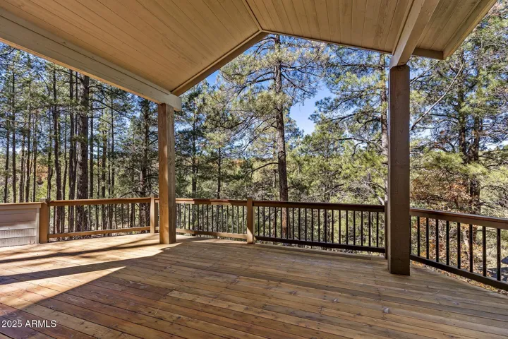 Large, covered deck