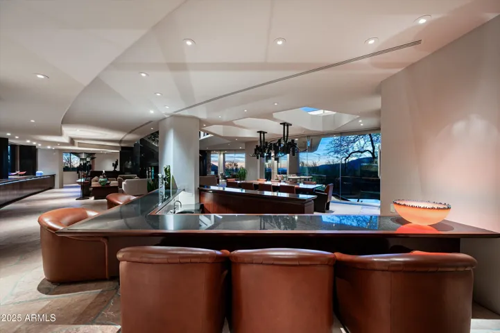 Large bar for entertaining