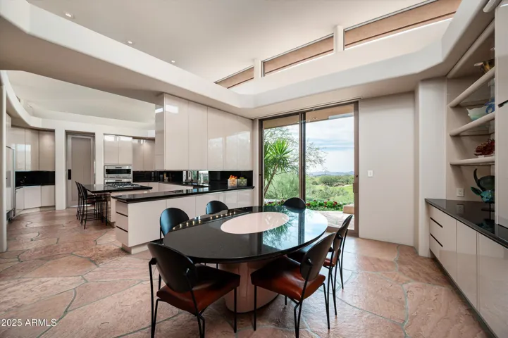 Breakfast open to kitchen