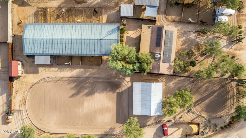 Aerial view of the equine