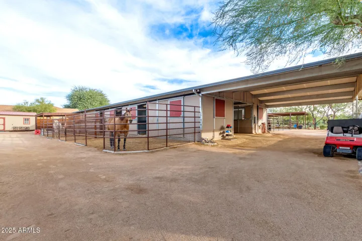 Barn isle with included feed cart