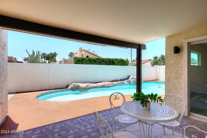 View toward pool