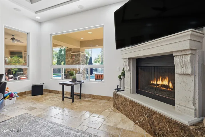 Gas Stone Fireplace