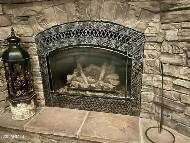 Backyard gas Fireplace