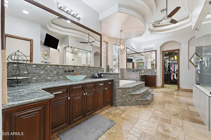 Separete vanities with plenty of storage