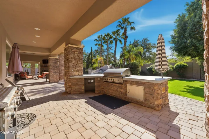 Large DCS Built -in BQQ with smoker and rotisserie
