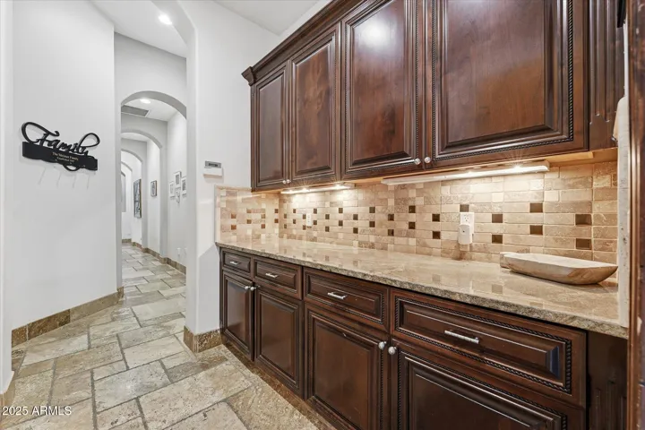Entryway from garage, Lots of cabinet storage