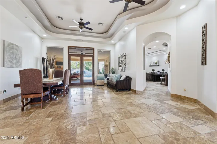 Coffered ceiling through-out home