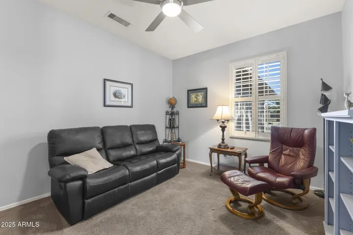 Den located off foyer at entry