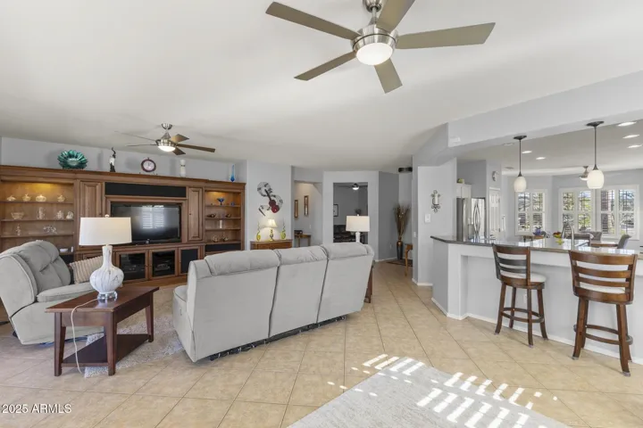 Great Room from corner of dining space