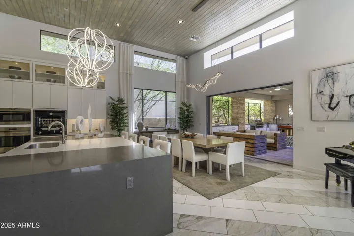 Kitchen island with bar stools for extra seating