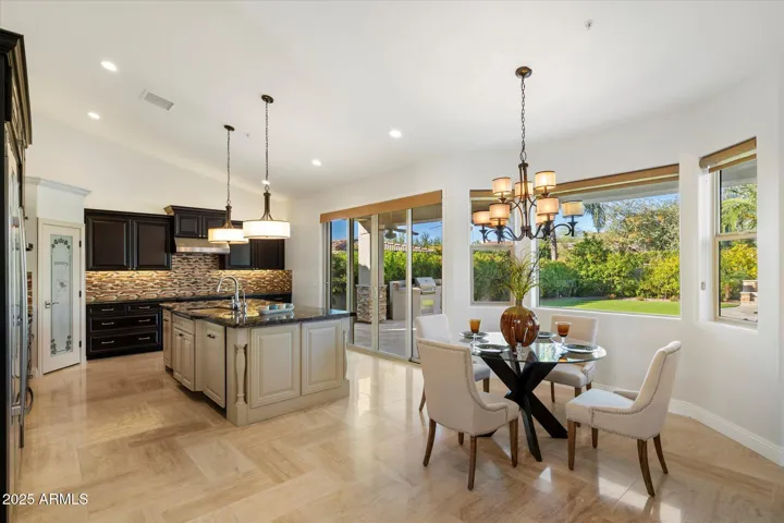 View of open kitchen floor plan