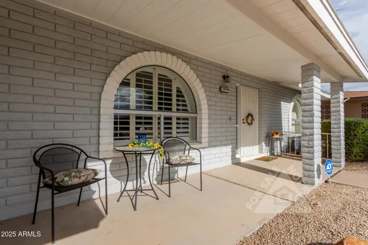 Welcoming front porch