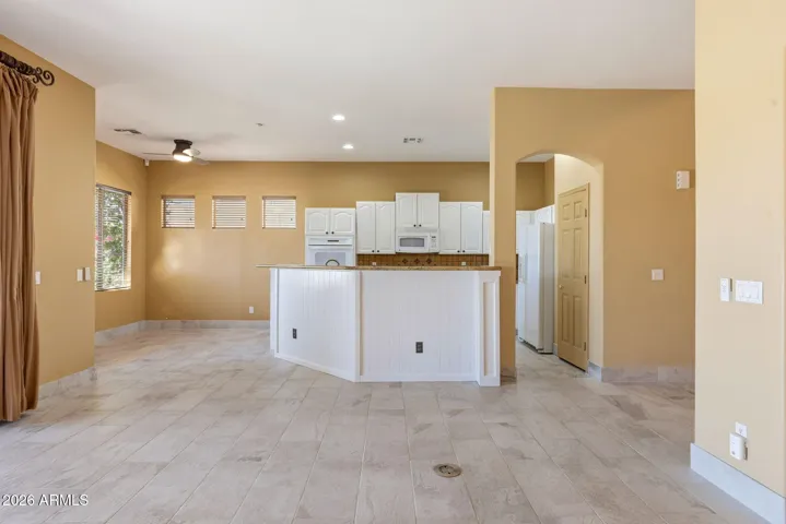 Spacious, open and bright floor plan.