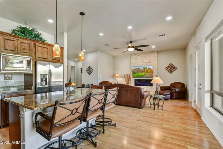 Kitchen toward Family Room