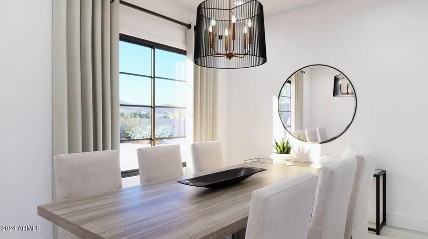 Interior Rendering of Formal Dining. For conceptual purposes only