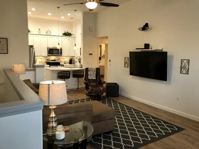 View of Family Room from Kitchen