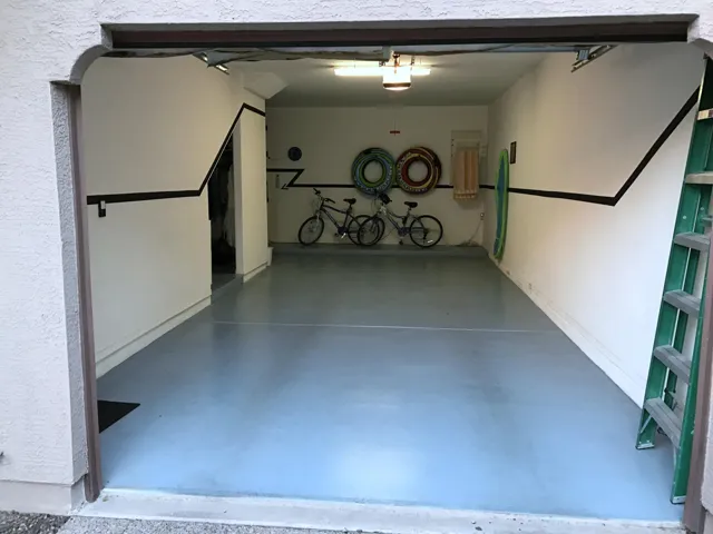 Spacious garage directly below the unit